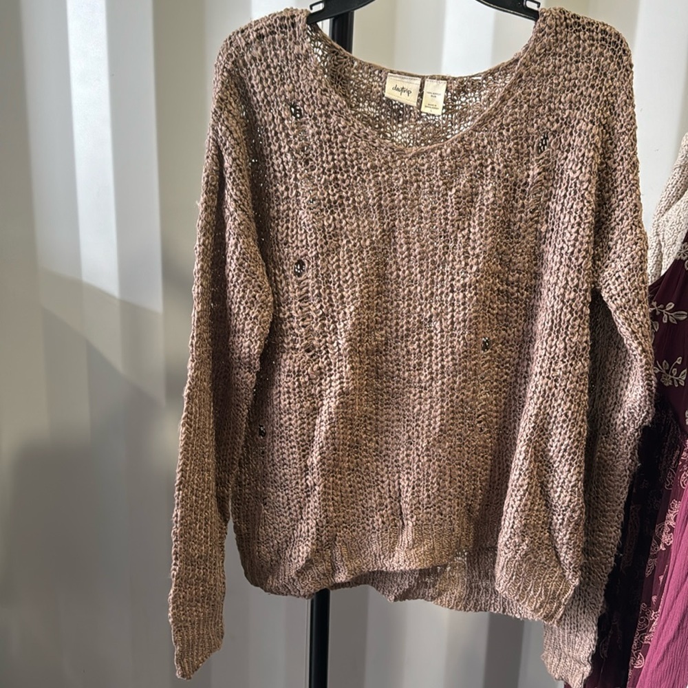 Daytrip distressed sweater